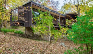 The Bedrooms Cantilever Over the Woods in This $1.6M Missouri Midcentury