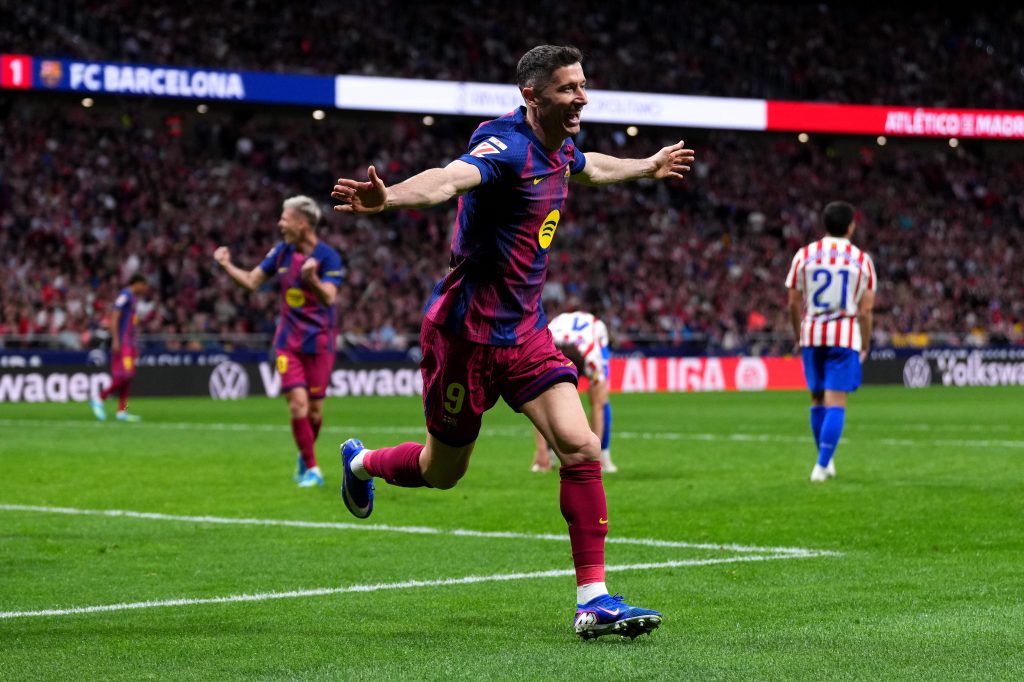 Robert Lewandowski of FC Barcelona