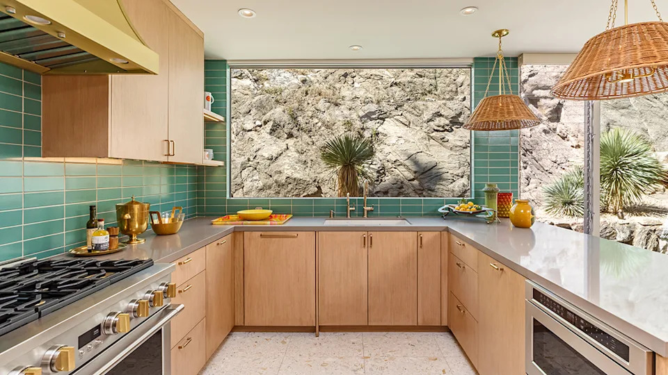 Trina Turk Soleil House Palm Springs CA kitchen