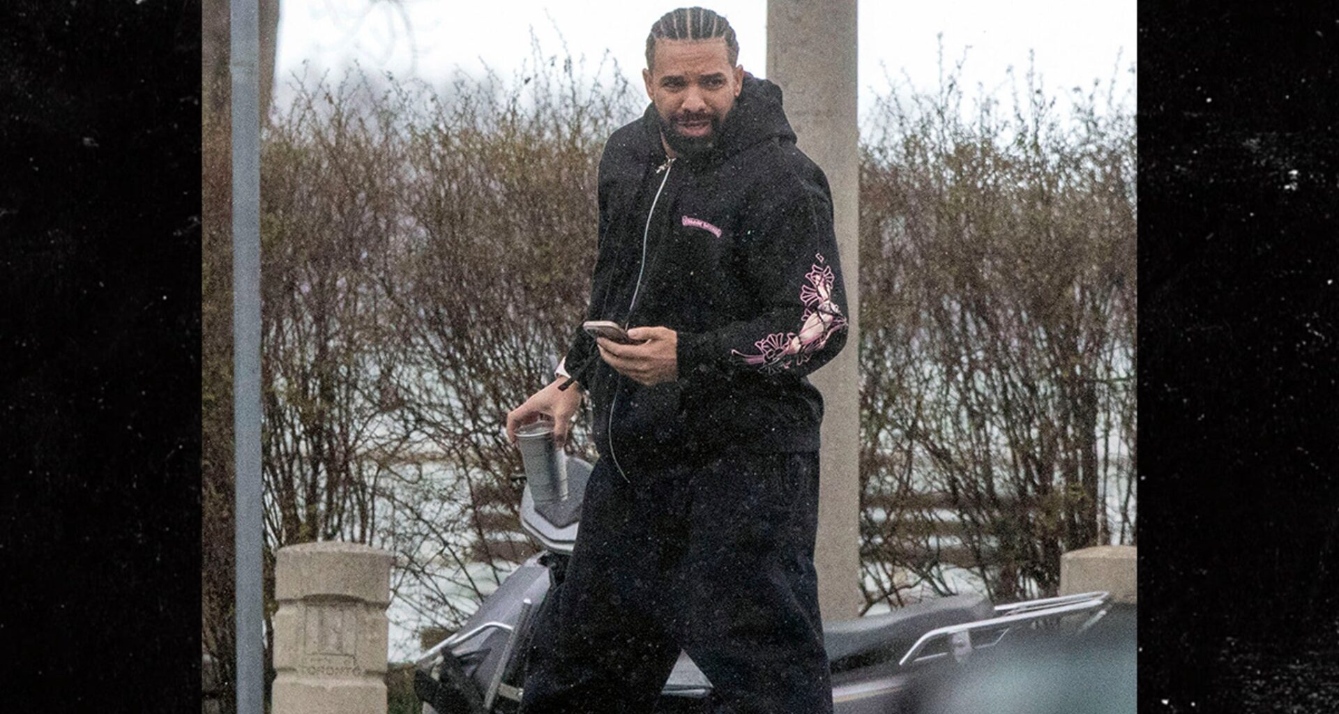 Drake Spotted Filming Music Video With Son Adonis, See the Photos