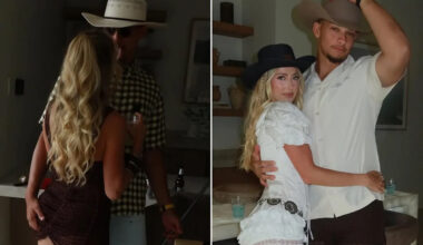 Patrick Mahomes Cheekily Grabs Wife Brittany's Butt in Loved-Up Photos from Stagecoach 2026