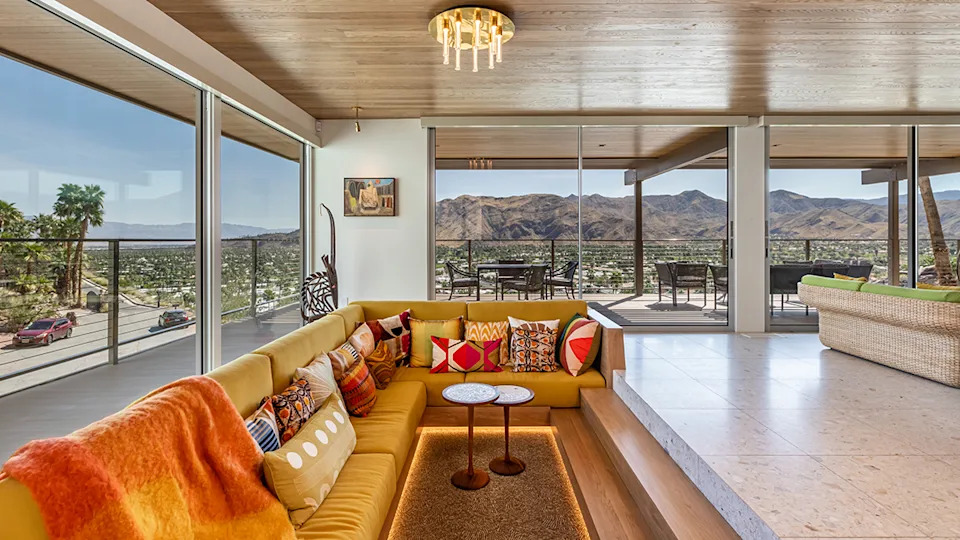 Trina Turk Soleil House Palm Springs CA sunken pit