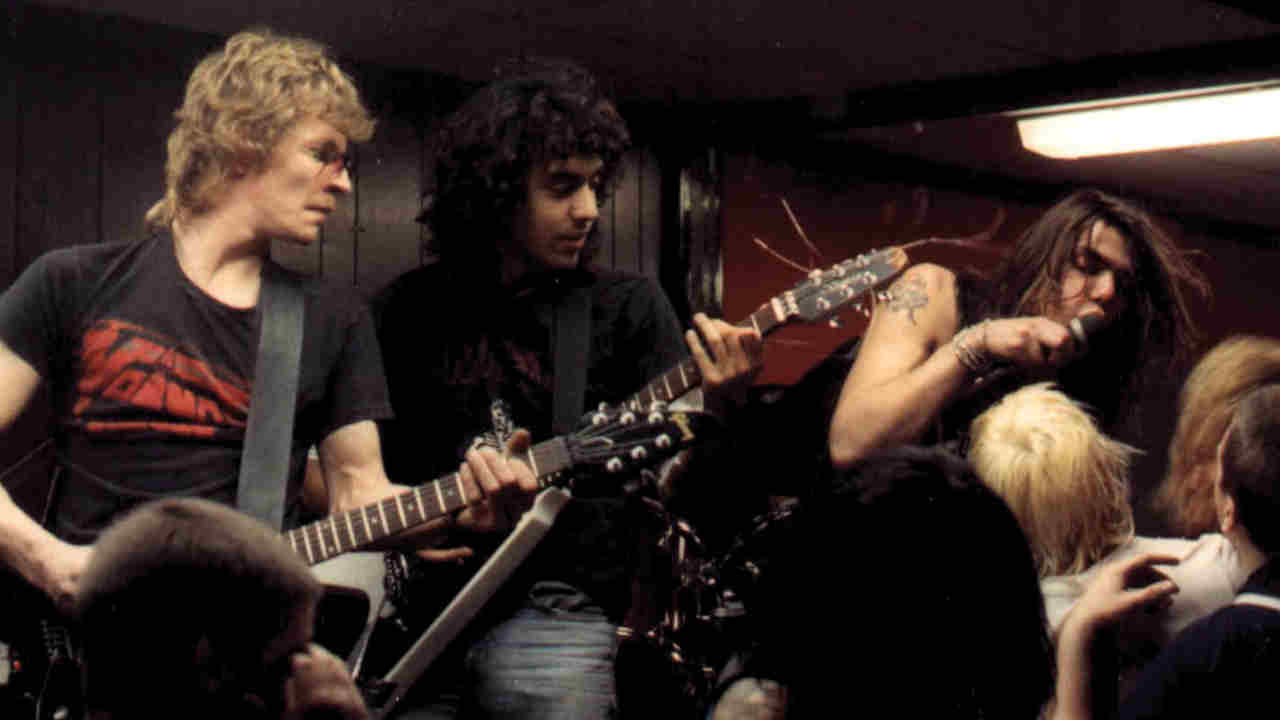 Repulsion performing live in the late 1980s