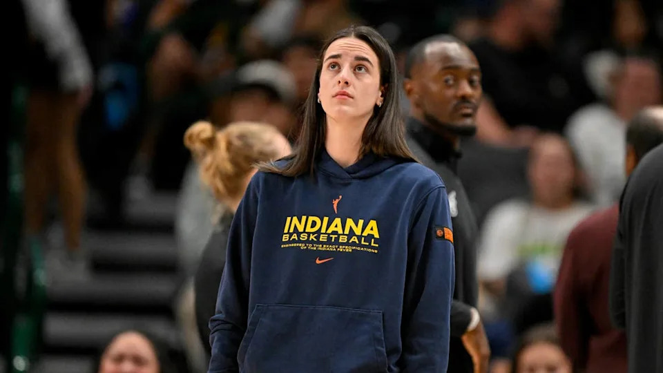 Indiana Fever guard Caitlin Clark (22).© Jerome Miron-Imagn Images