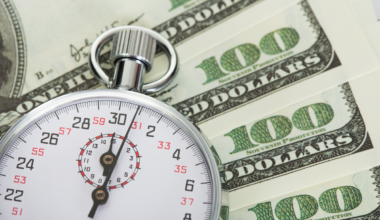 money and stopwatch