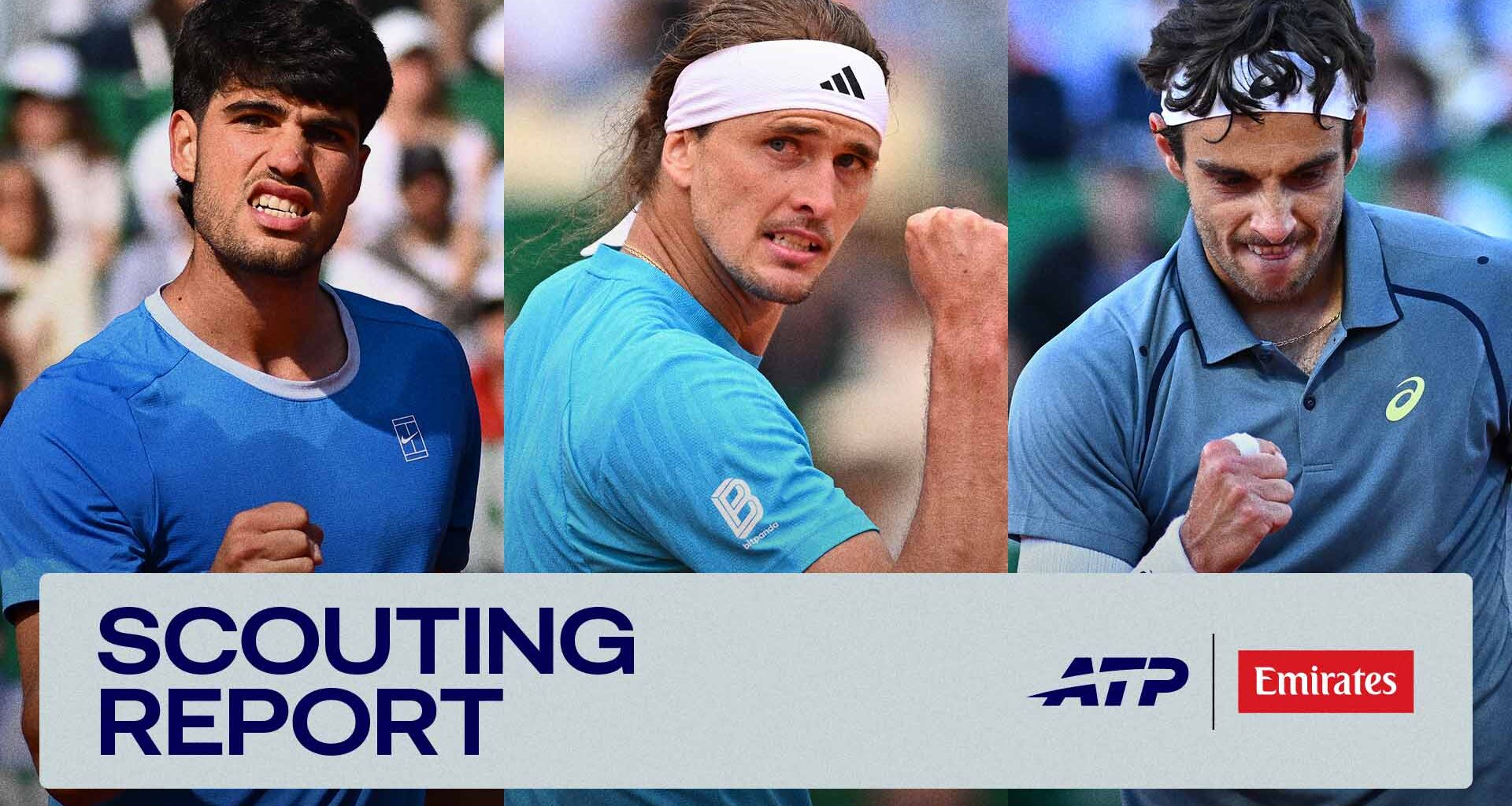 Carlos Alcaraz, Alexander Zverev and Lorenzo Musetti are in action on the ATP Tour this week.