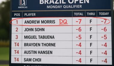 Only at a Monday Q. DQ'd, still playing, and leading