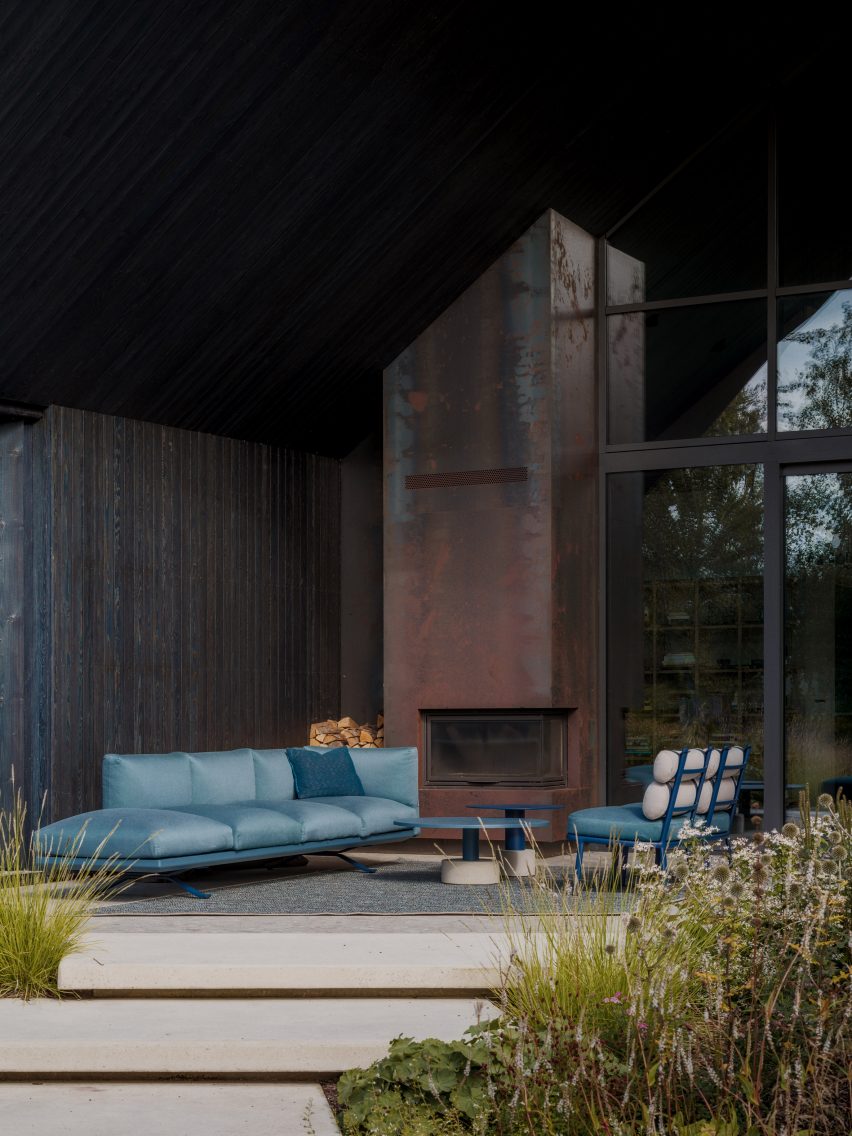 Sheltered garden area at holiday home by OAD