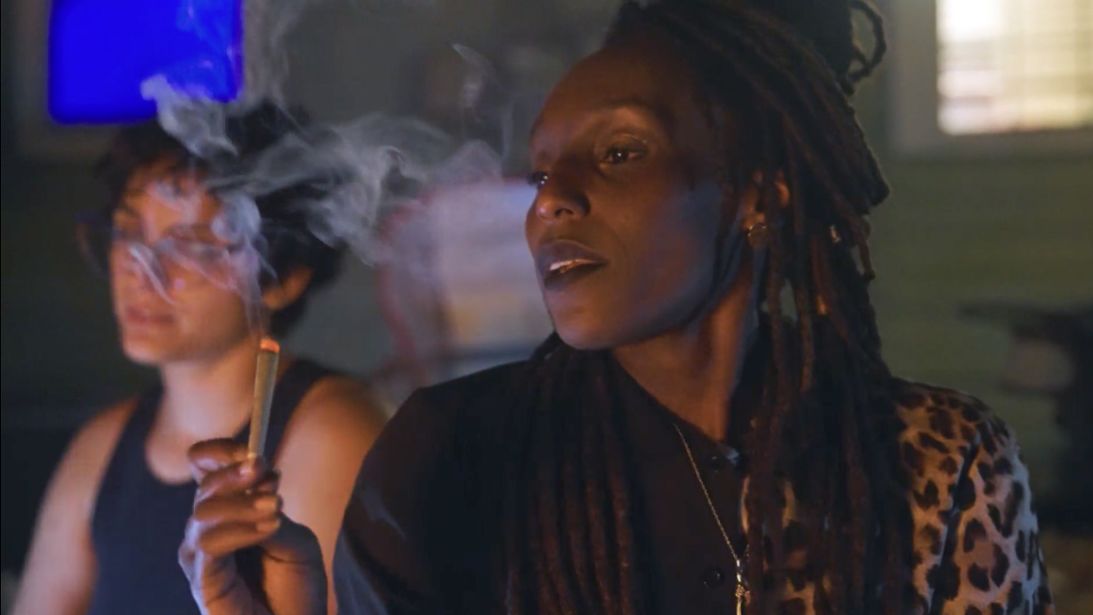 Ebony Jones hosts a bonfire party in her backyard in Tulsa, Oklahoma. Jones calls herself a