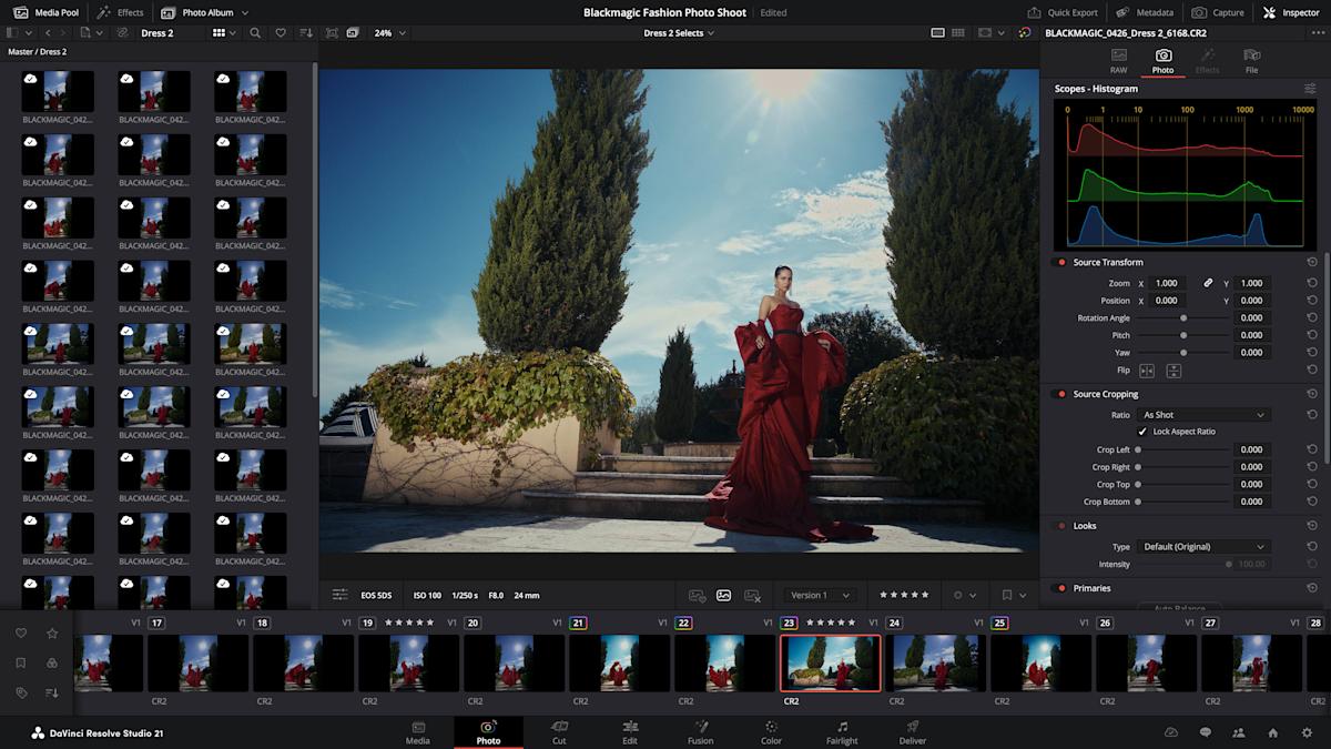 Blackmagic's DaVinci Resolve 21 takes on Adobe Lightroom with a new Photo page