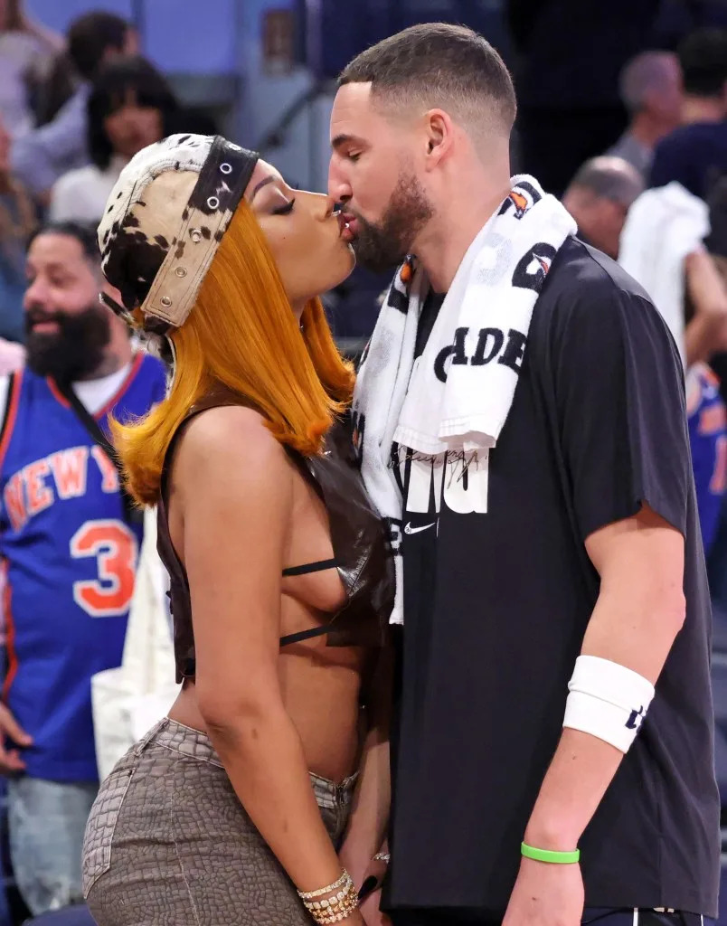 On Saturday, Megan told Page Six that she had parted ways with Thompson. They’re seen here in January. Charles Wenzelberg / New York Post