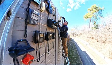 'Phone Banksy' expands quirky public art project on freeway noise barrier