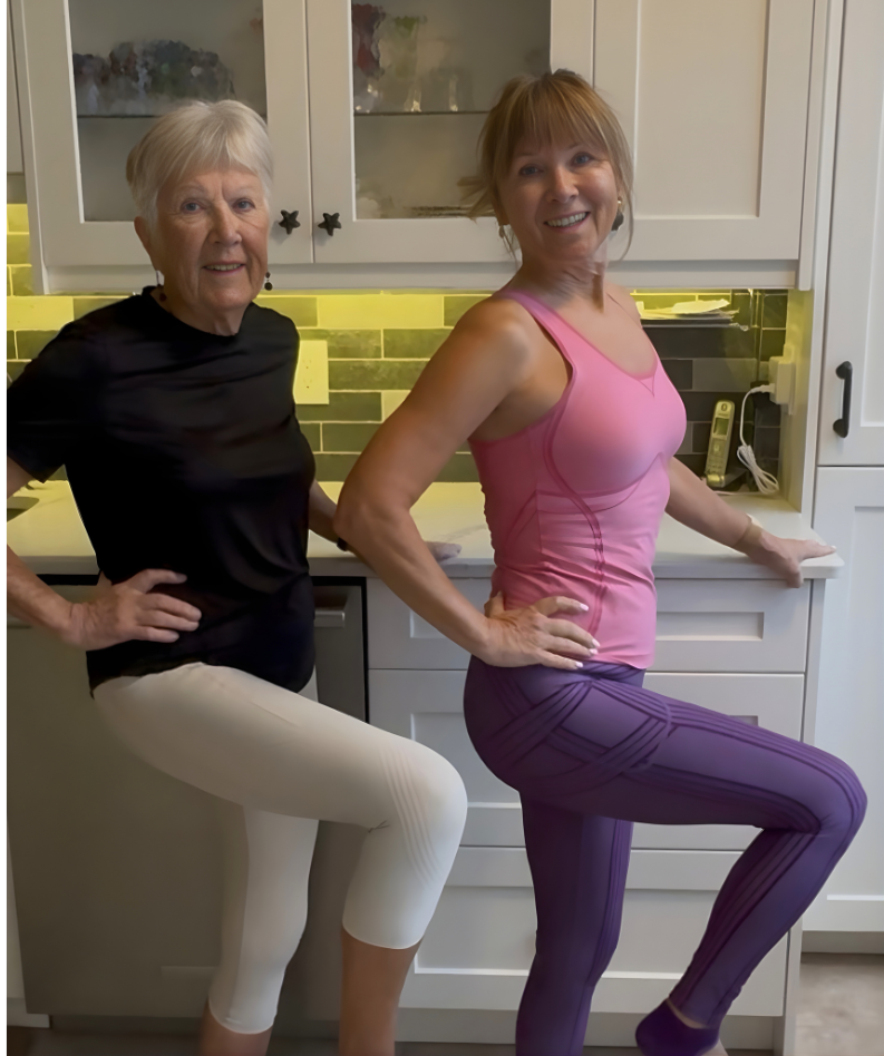 65 year old 87 mum fitness