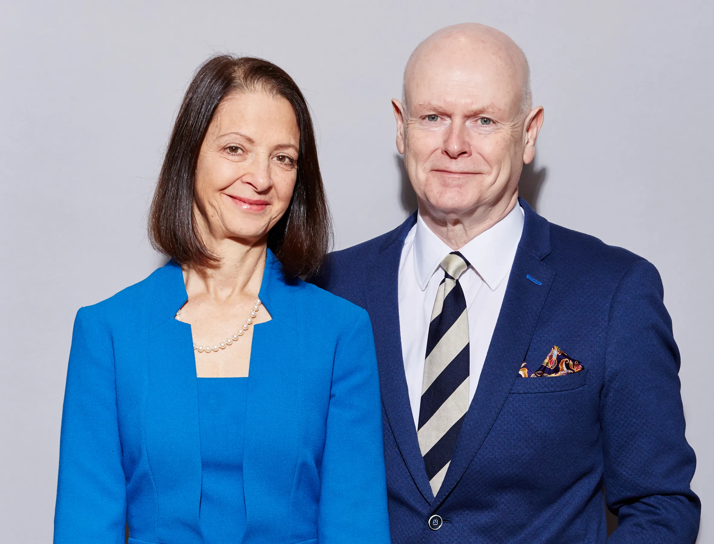 Dr. Monique Hope Ross and Dr. Paul Barrington-Chell, authors of "The Diet Whisperer", stand side-by-side.