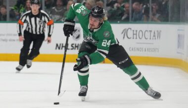 Hintz will be out until at least Game 4 for Stars in Western 1st Round