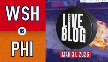 Live blog: Washington Capitals defeat Philadelphia Flyers 6-4