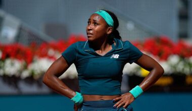 Coco Gauff vomits mid-match, still secures win as illness rips through Madrid Open