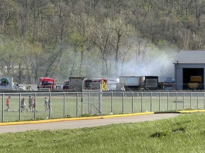 fire at colerain township repair shop