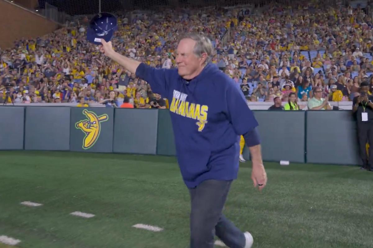 Bill Belichick makes surprise Savannah Bananas coaching debut at UNC