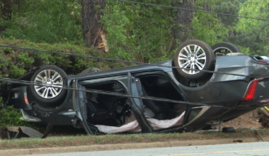 Crash, downed power lines close part of Atlantic Avenue in Raleigh :: WRAL.com