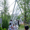 Edenland Pedestrian Bridge in Luxelakes / unarchitecte - Exterior Photography, Garden