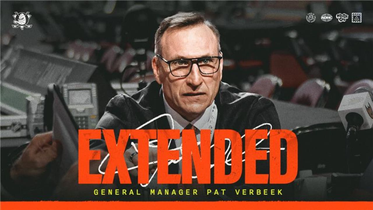 Ducks Extend Contract of General Manager Pat Verbeek