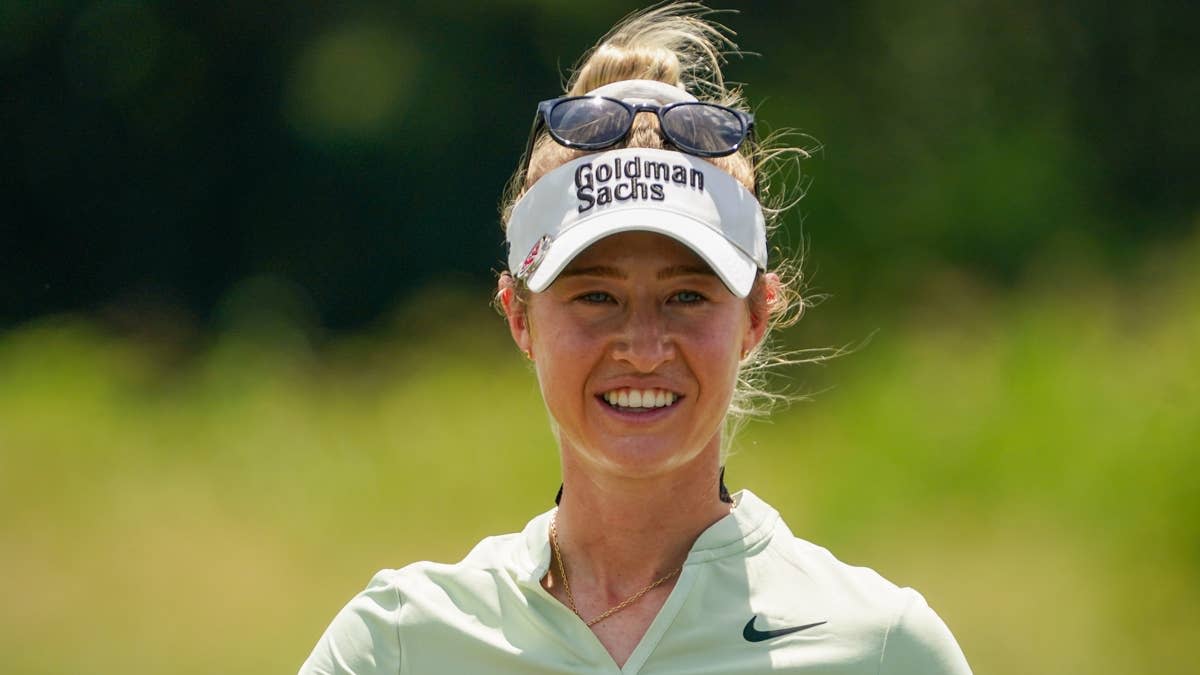 Nelly Korda stands on the 12th tee.Raymond Carlin III-Imagn Images