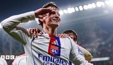 Tyler Morton in action for Lyon