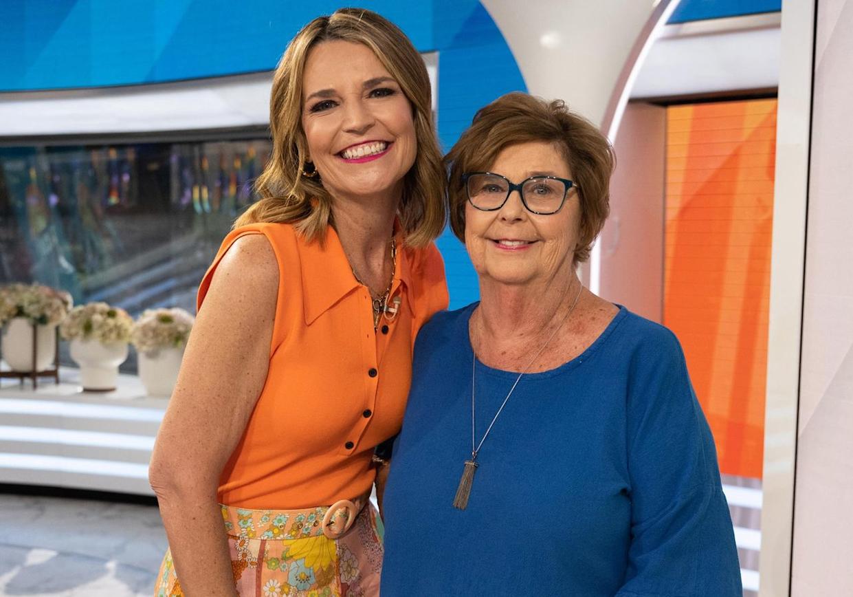 Savannah Guthrie poses for a photo with her mother Nancy Guthrie on the set of the Today show on June 15, 2023.Credit: Getty Images