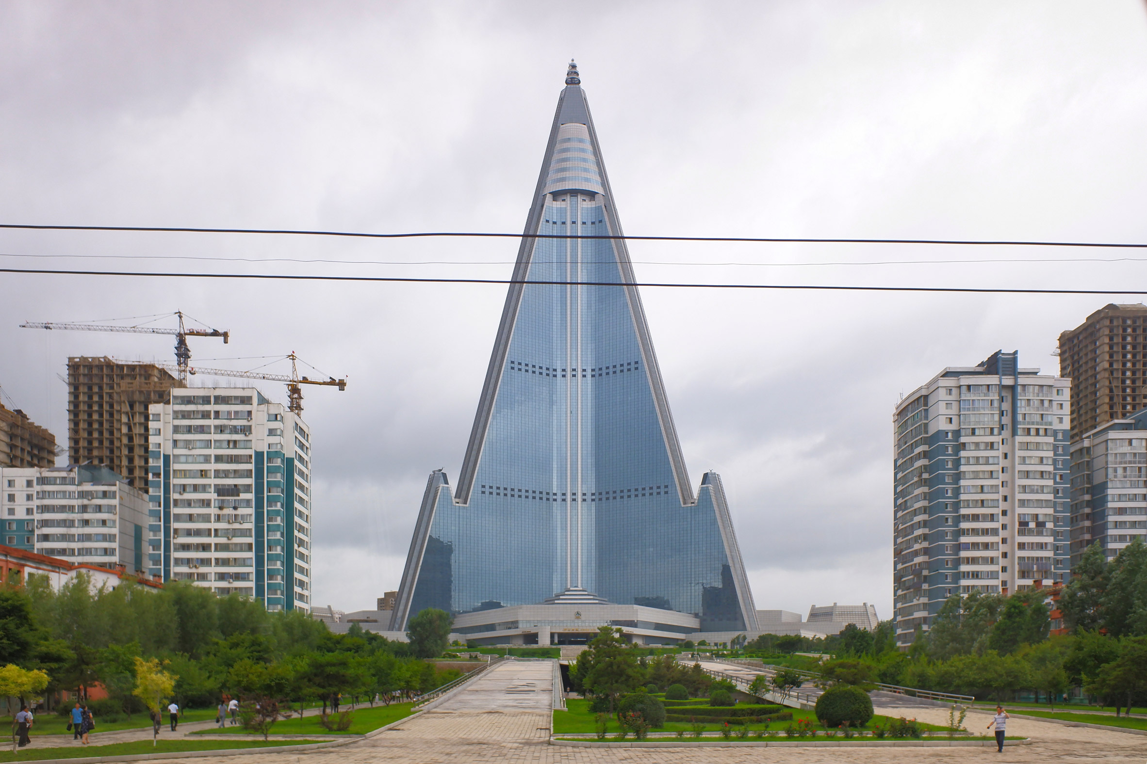 Ryugyong Hotel in Pyongyang