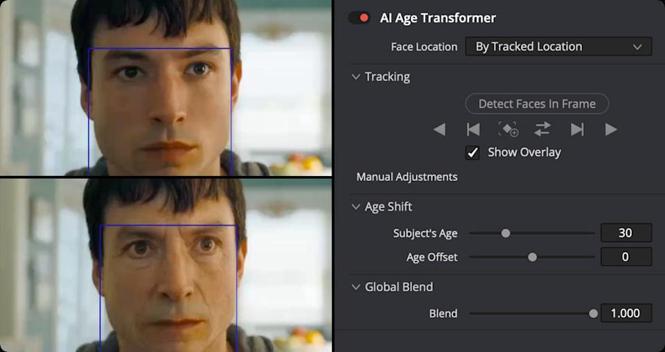 DaVinci Resolve AI Age Transformer
