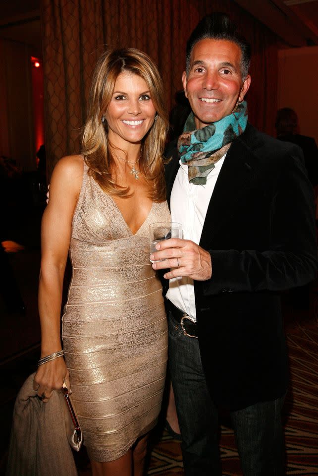 Lori Loughlin and Mossimo Giannulli in 2008.Credit: Getty