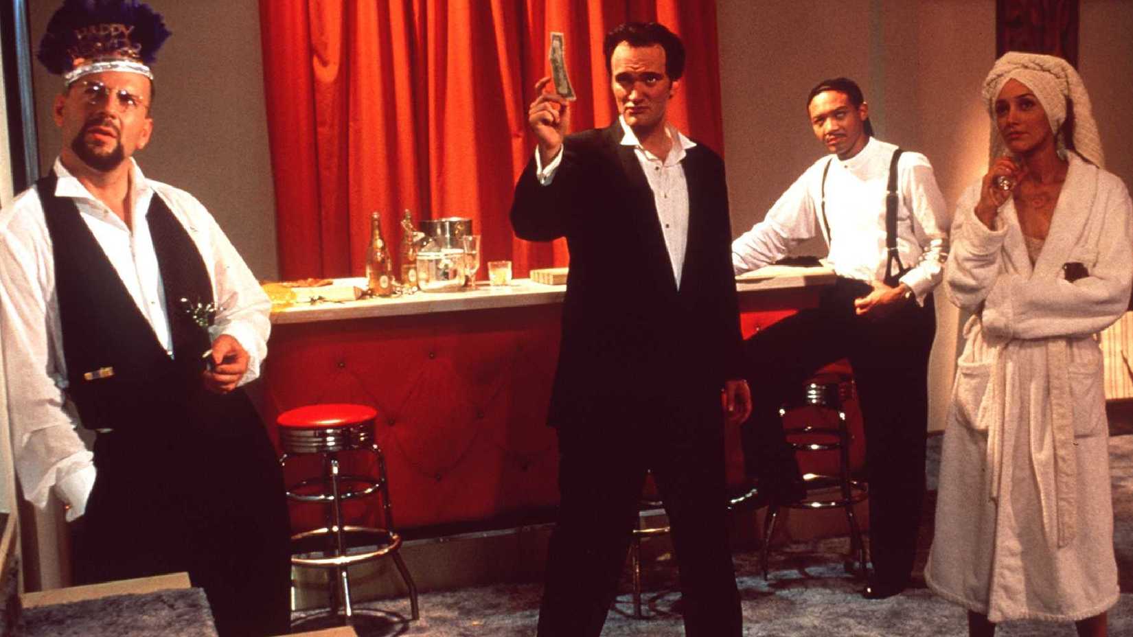 four rooms moment with quentin tarantino and bruce willis