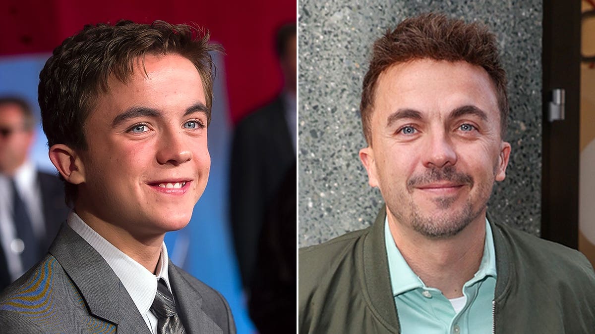 Split of Frankie Muniz as a kid and now