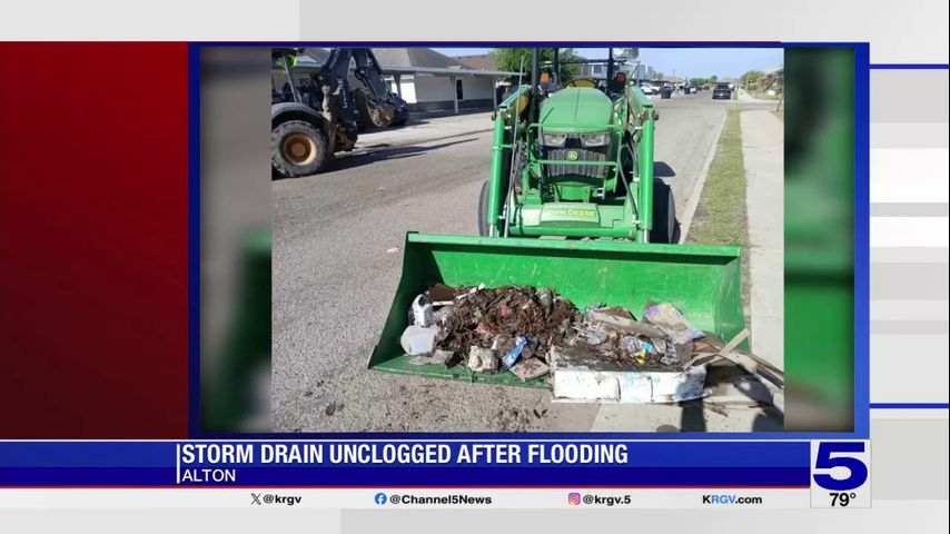 Alton neighborhood flooded after trash clogged a storm drain