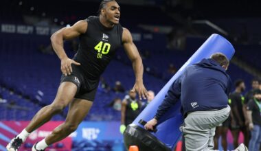 The 49ers select EDGE rusher Romello Height with the 70th pick in the NFL Draft