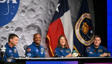 The Artemis II astronauts are set to take questions about their moon journey