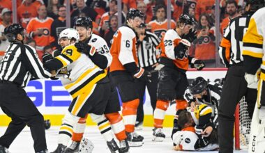 Penguins/Flyers Game 3 Recap: Pens come unglued, lose 5-2, get pushed to verge of a sweep