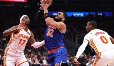 Knicks use fast start, Karl Anthony Towns' triple-double to defeat Hawks 114-98 in Game 4
