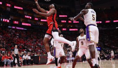 Amen Thompson sparks Rockets' 115-96 rout to stave off elimination against Lakers