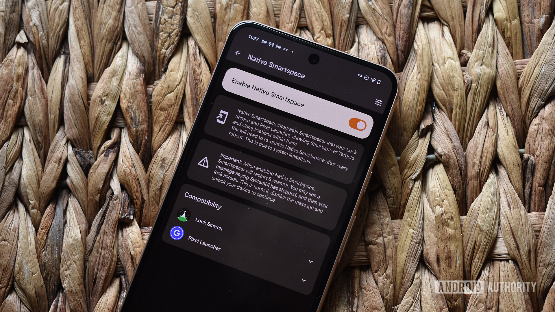 google pixel launcher smartspacer settings 1