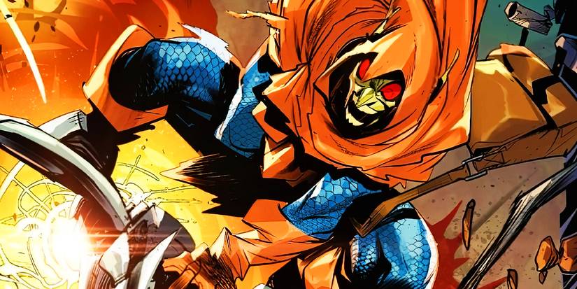 Comic book art: Hobgoblin on his glider in Marvel Comics