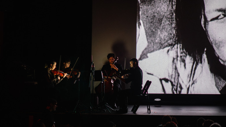 The orchestra playing for A Page of Madness