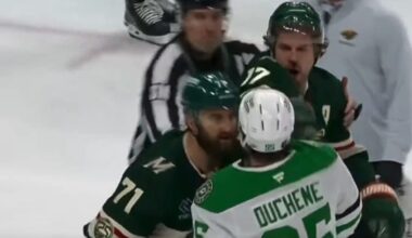 Matt Duchene Talks Falling on Marcus Foligno, Digging into Minnesota's Edge at 5-on-5, and the Philosophy of Playoff Penalty Calls