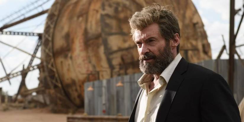 Hugh Jackman as Logan looking ahead in 2017 X-Men film Logan.