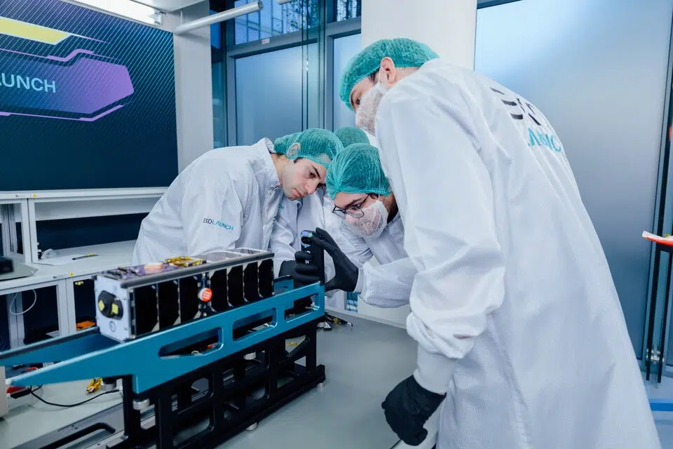 PeakSat integrated with its deployment system