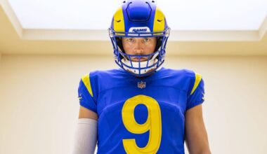 Rams introduce refreshed uniforms with updated logos on home and away looks