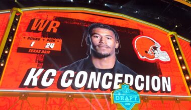 Browns draft results 2026: KC Concepcion, WR, Texas A&M stats, awards, and scouting report