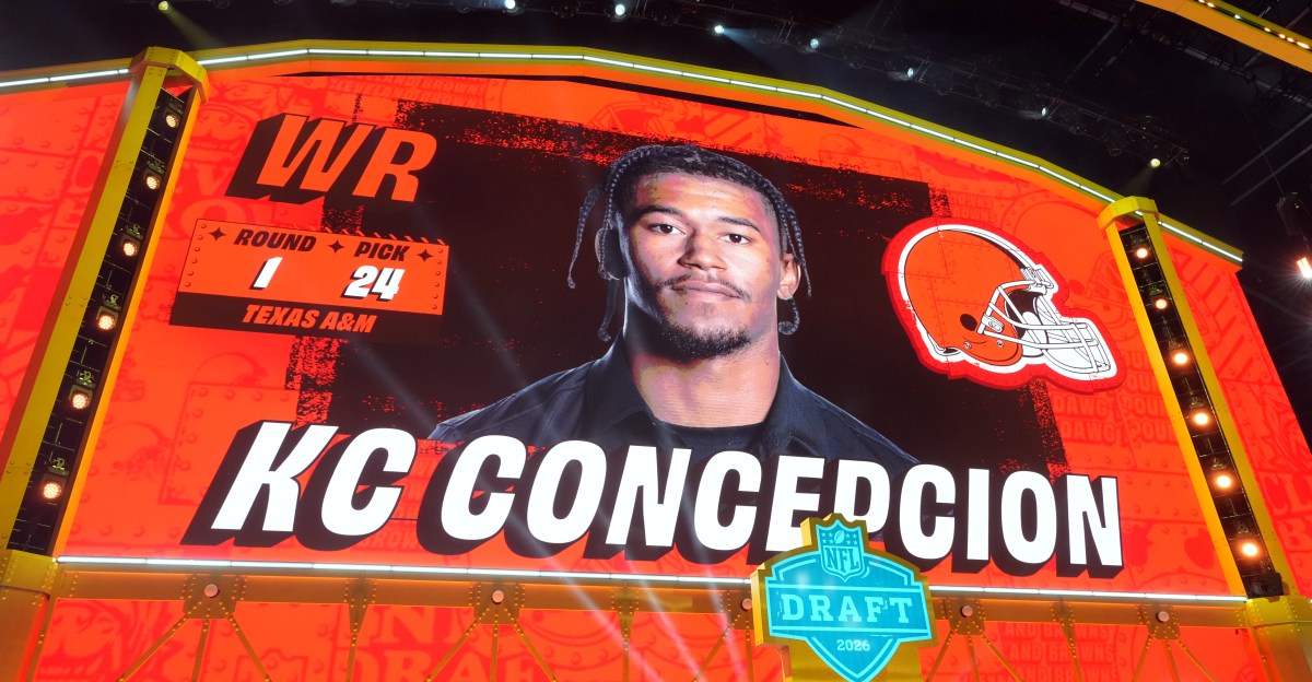 Browns draft results 2026: KC Concepcion, WR, Texas A&M stats, awards, and scouting report