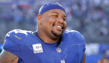 Giants trading DT Dexter Lawrence to Bengals in exchange for 2026 No. 10 overall pick